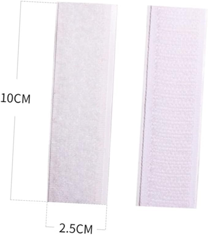 5pcs Hook and Loop Adhesive Tape Table Skirt Sticker Pads for Wall Mounting Strong Hold Reusable for Smooth Surfaces
