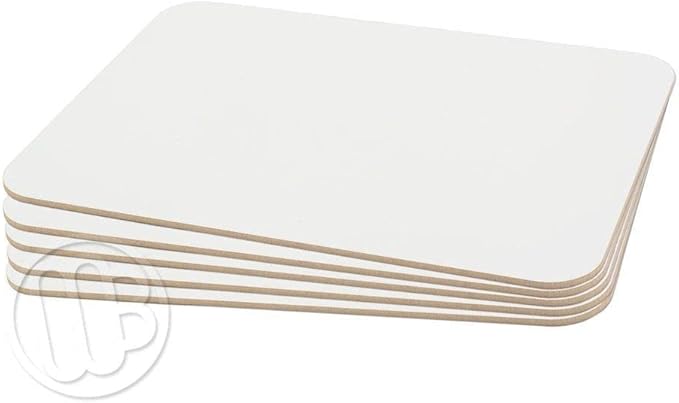 12-Pack Dry Erase Lapboards 9" x 12" x 1/8" Thick UV Coated Whiteboard, Safe Bull-Nosed Edges and Durable Dry Erase Surface, Perfect for Students and Teachers Alike, Long-Lasting, No Ghosting