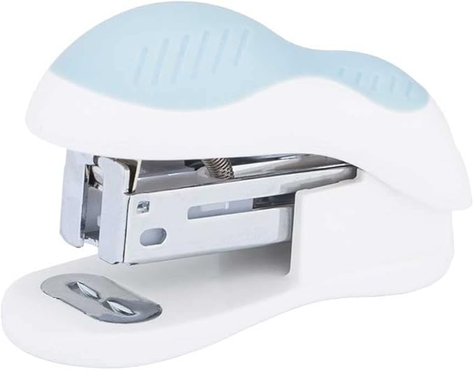 Stapler Small Size Small Stapler for Students, Portable, Labor-Saving, Small Portable Office for Children, Multifunctional Hand-held Stapler for Elementary School Students(E)