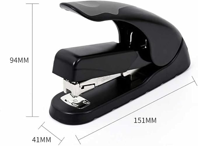Thicken Office Student Supplies Stationery Binding Machine Stapling Machine Multifunctional Stapler to Send(Black)