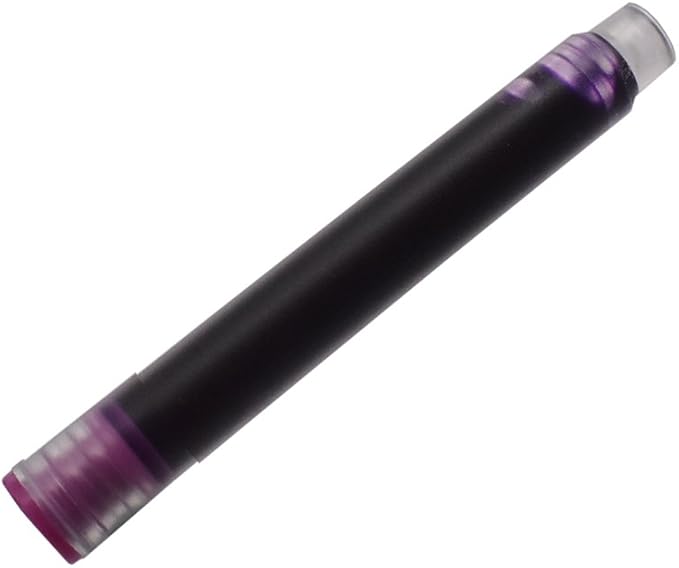 Jinhao Fountain Pen Refill Ink Cartridges, Violet Color, Set of 30 PCS, International Standard Size Disposable and Generic Ink Refill Cartridges