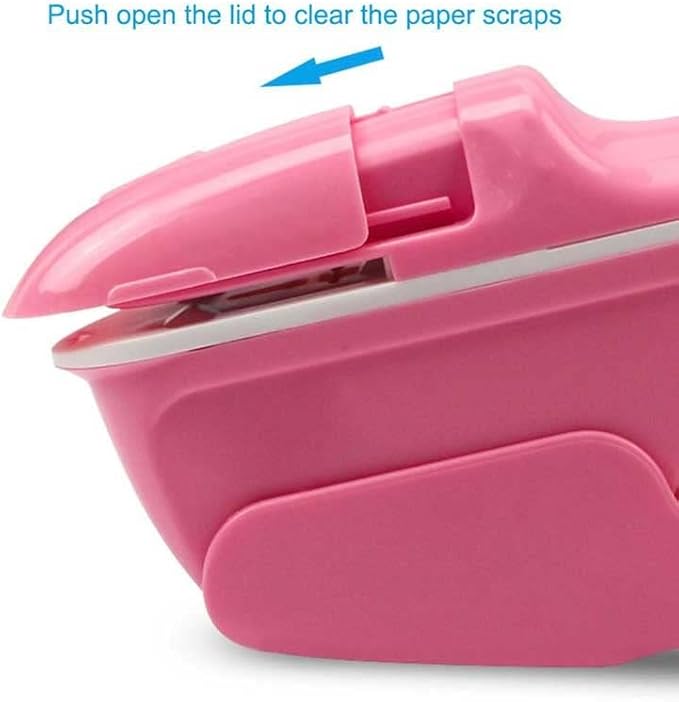 Hand-held Mini Safety Stapler Without Staples, 7 Sheets of Paper Binding Without Staples, College Office(Black)