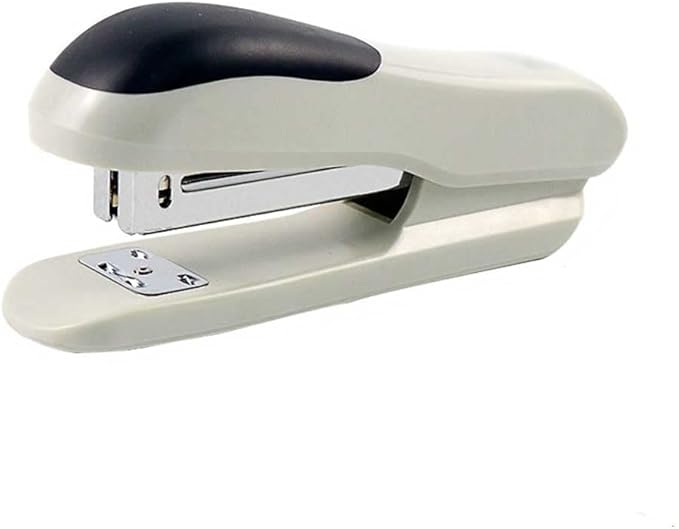 Stapler Power Saving Metal Stapler for School Office Supplies and Stationery(Gray)