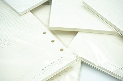 A5 Spiral Binder Inserts Refillable Notebook Planner Refills 6 Ring Binder Refill, 11 Packs of 11 Designds for Filofax Agenda Harphia (A5 5.59 x 8.27'',Full Set 11 pcs)