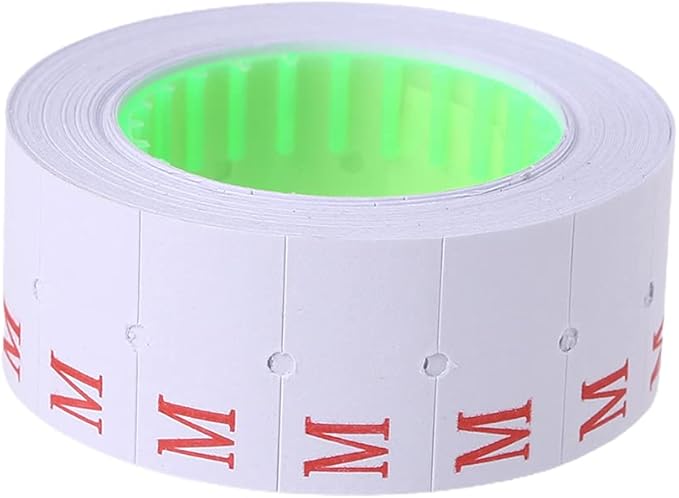 10 Rolls White Label Labeling 22mm X 12mm White Retail Shop Label Set