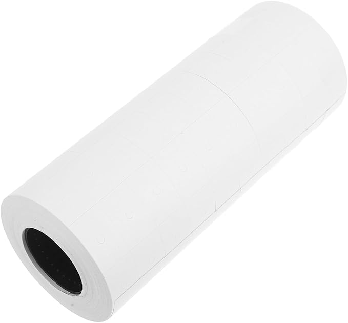 Uonlytech 6600 Price Labeler Paper Roll 10 Rolls Price Marker Accessories White Stickers and Labeling