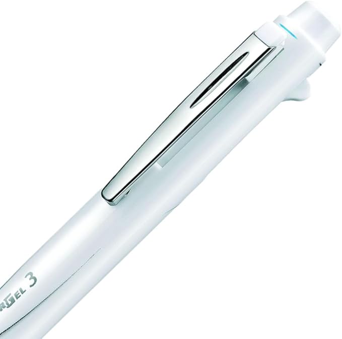 Pentel EnerGel 3 Multi-Function, 3-Ink Gel Pen, (0.5mm) Fine Line, White Barrel - BLC35W