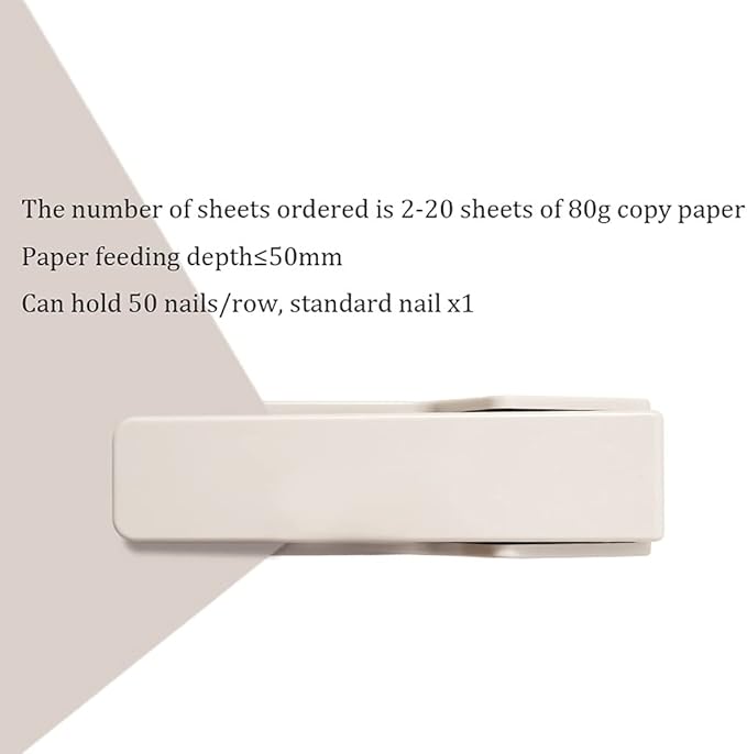 Creative Stapler Office Stapler 20 Sheet Capacity 24/6 Staplers for Desk for Office, Home and School Multifunctional Labor-Saving Stapler Stapler for Gifts Stapler (Color : Grey, Size : 100