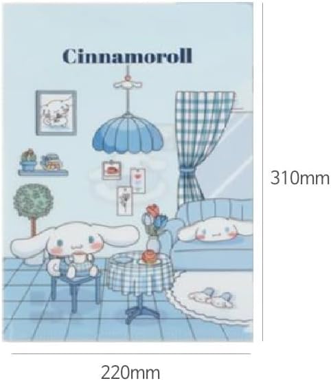 Set of 3 Cute Clear L-Type File Folder Transparent Document Folder