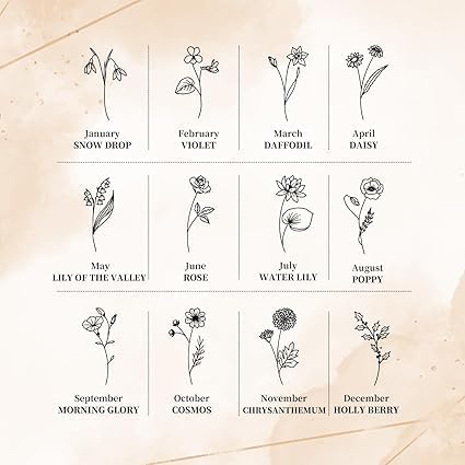 Personalized Bookmarks for Women Book Lover Birth Flower Birthday Customized Gifts for Reading Her Daughter Friends (Birthday Flower Bookmark)