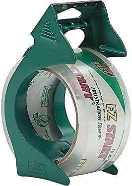 Duck Brand EZ Start Packaging Tape with Reusable Dispenser, 1.88 Inches x 30 Yards, Clear (393192)