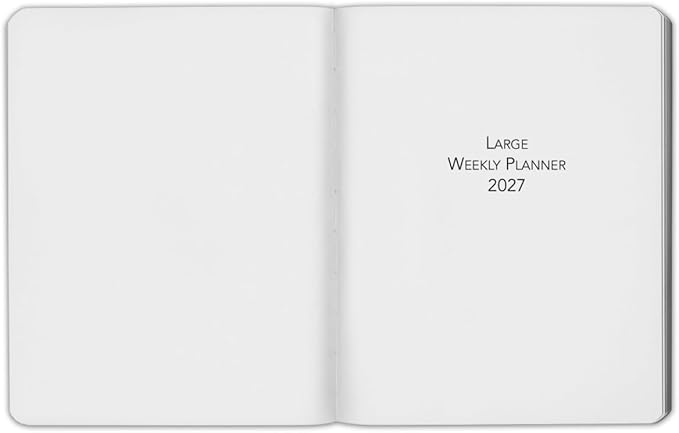 Harbor Large Weekly Monthly Planner 2027, Calendar Planner & Notebook - Durable Faux Leather, 192 Pages, Softcover & Book Bound - Cambridge Lavender - 9.75x7.5"