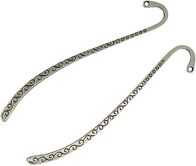 Esquirla 30x Retro Silver Bookmark Metal Charms Pendant for