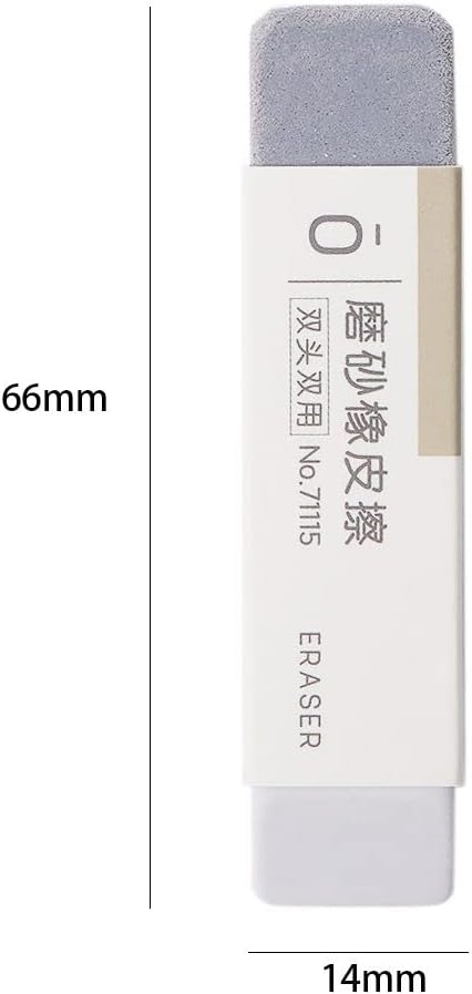 Frosted Eraser 5PCS Sand Matte Eraser Gel Pen Fountain Pen Ink Pen Eraser Stationery Correction Tools Office Supplies, 2.6 * 0.55 inch