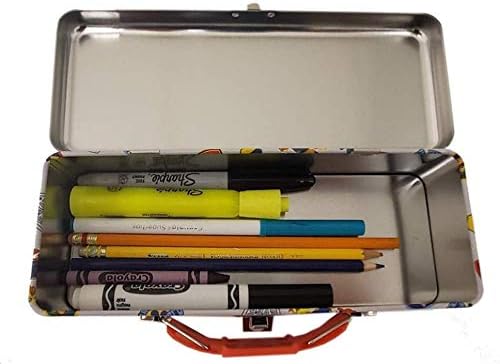 The Tin Box Company "The Child/Grogu Pencil Box, Model Number: 349407-12. Great for holding all sorts of school supplies. Made of tin plate steel. Fits great in backpacks and desksl