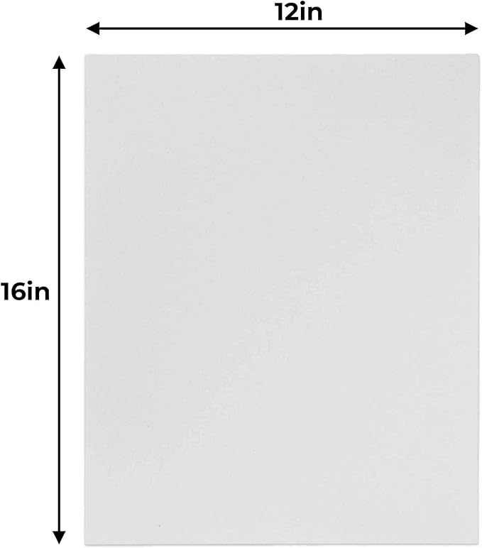 CountryArtHouse 12x16 White Foamboards Acid-Free 3/16" White Foam Core for Framing, Presentations, Crafts & More 10 Pack of Foam Boards