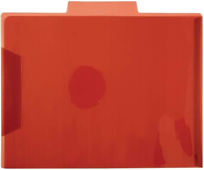 Staples Translucent Poly File Folders, Letter Size, Assorted Colors, Durable Poly Material, 6/Pack