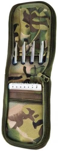 VEPKOIT Tactical OCP Military Notebook Cover, Army 3" x 5" Top Spiral Notepad Holder with Zippered Organizer, Small All Weather Pocket Notebook Cover for A7 Folder - Multi