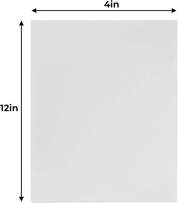 4x12 White Foamboards Acid-Free 3/16" White Foam Core for Framing, Presentations, Crafts & More 10 Pack of Foam Boards