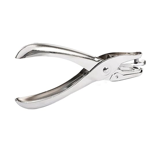 Document Paper Manual Puncher Small Single-Hole Hand-held Press Loose-Leaf Book Binding