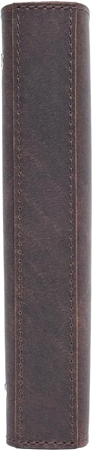 Leather Daily Planner - Day on One Page, Jan 2026 to Dec 2026, Genuine Leather Binder, Refillable, A5 Size