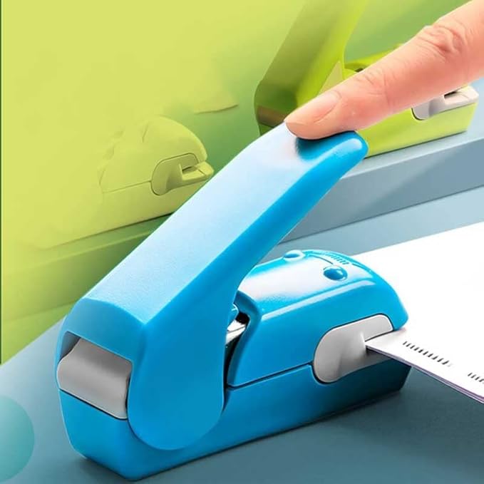 Binding Stapler, Time-Saving, Labor-Saving, Hand-held Stapler Without Needles, Portable(Black)