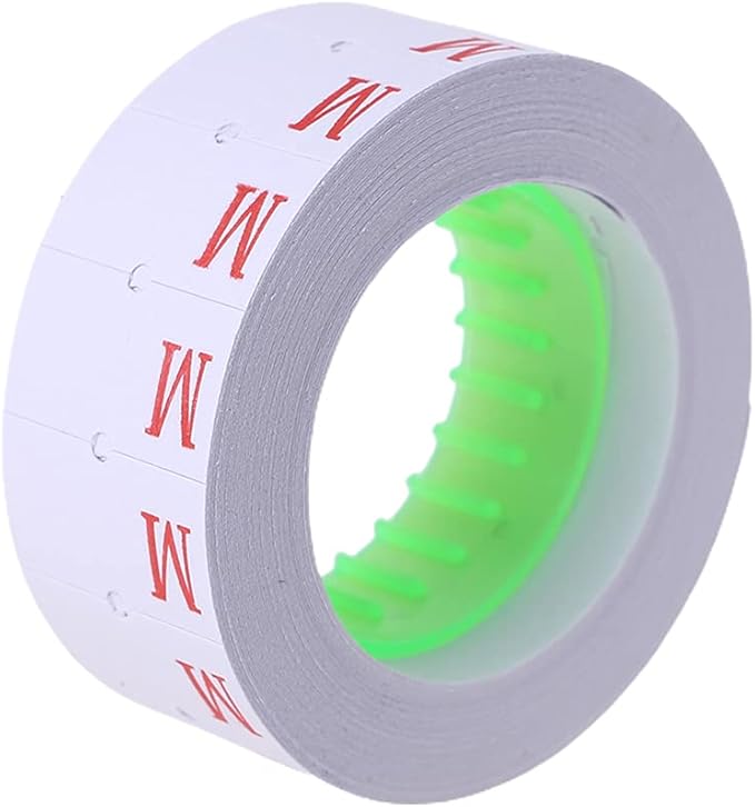 10 Rolls White Label Labeling 22mm X 12mm White Retail Shop Label Set