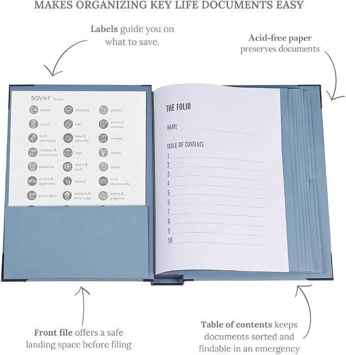 Savor | 2025 Edition in Case Go Missing™ Binder | Viral TikTok Folio for True-Crime Fans to Record Personal Info, Estate Planning & Emergency Preparation