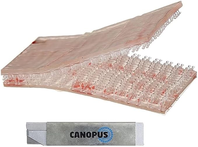 Canopus Hook and Loop SJ3560, 1in x 2in, 12 Pack (6 Pairs), Waterproof Reclosable Fastener, Self Adhesive Pads, Picture Hanging Pads, Transponder Mounting Kit, Toll Pass Strips