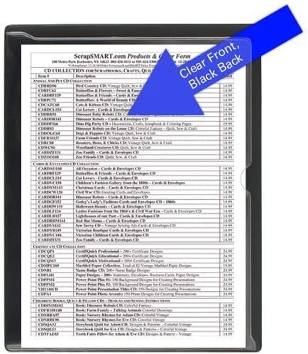 StoreSMART - Paperwork Organizers - 500-Pack - Black Plastic Back, Clear Plastic Front - Heavy Duty - PF8511PQK-500