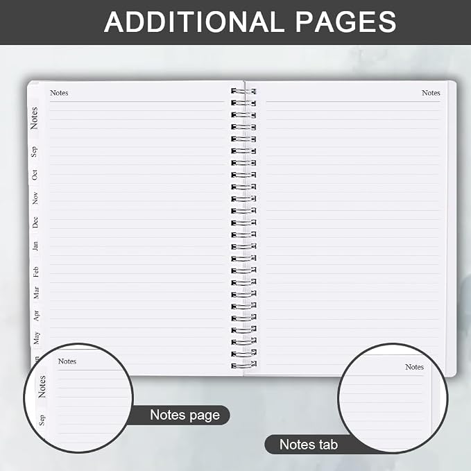 2026-2027 Planner - Academic Planner 2026 2027 for Women & Men, July 2026 - June 2027, Monthly and Weekly Calender with 12 Monthly Tabs, 6.4" x 8.5", Black