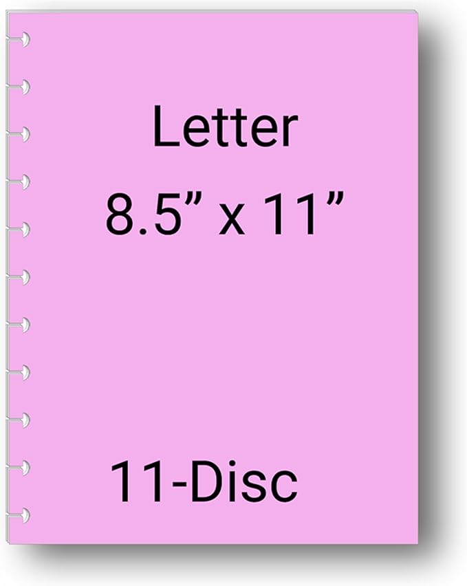 2026 Monthly Planner Calendar Refills for 7,8,9,11 Disc Mini, Classic, Skinny, Junior, Big size Discbound, Happy Planners, Loose-Leaf Inserts, 12 Month (11 Disc Letter, Ocean)
