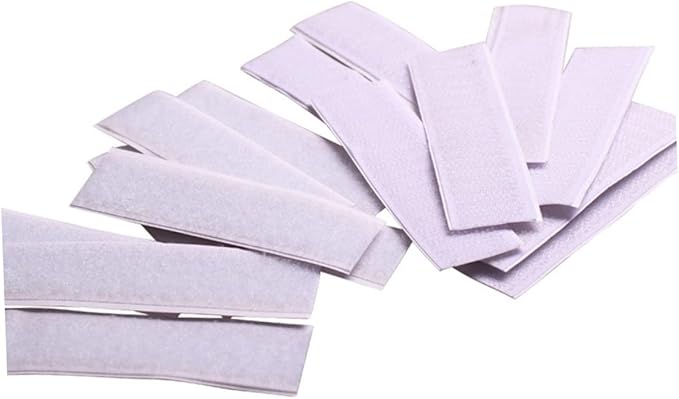 ABOOFAN 10pcs Back Adhesive Mounting Tape for Table Skirt Stickers Strong Hook Loop Strips for Home Office Classroom and Crafting