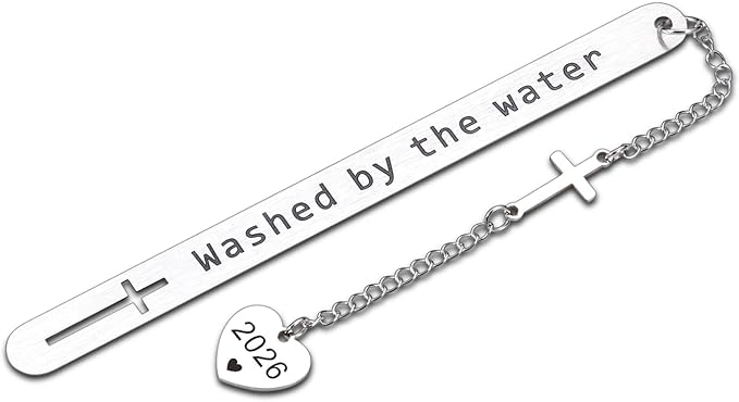 Baptism Gifts for Girls Boys 2026 Christian Bookmark for Teens Confirmation First Communion Christening Gift for Goddaughter Godson Godchild Baby Girl Baptism Gifts for Women Adult