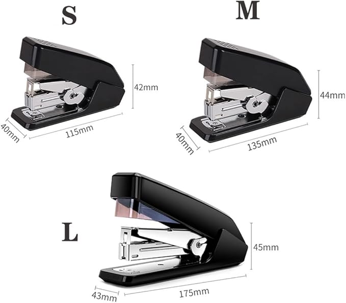 Desk Stapler Labor-Saving Stapler Student Office Stapler Multi-Size and Multi-Color Selection Perfect Office Supplies Suitable for Office Document Binding School Supplies