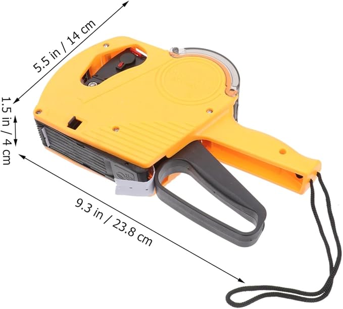 ULTECHNOVO Price Label Maker for Home Office Small Business Lightweight Pricemarker with Easy Price Adjustments Yellow Adhesive Stickers for Retail Organization