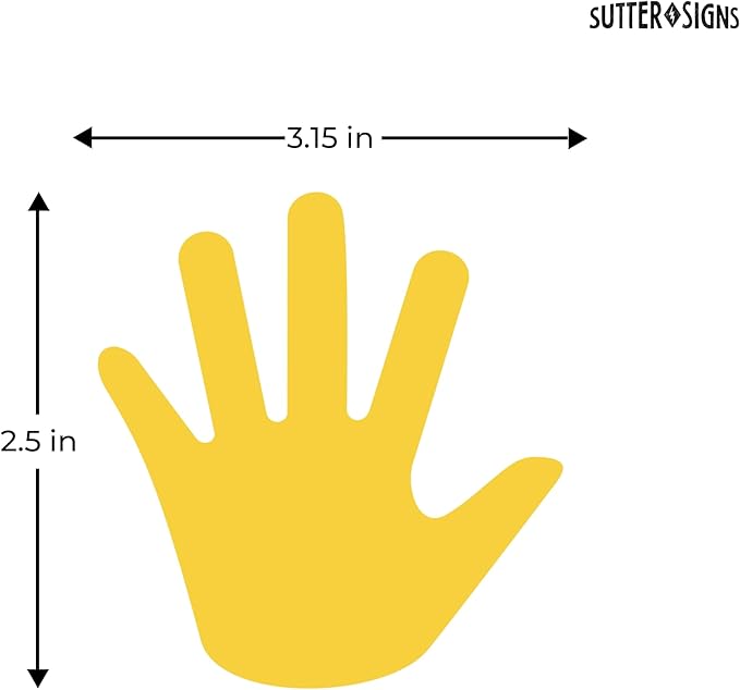 Paper Hand Cutouts 108pcs | Cut Out Shapes for Bulletin Board, Classroom, Decorations, Crafts
