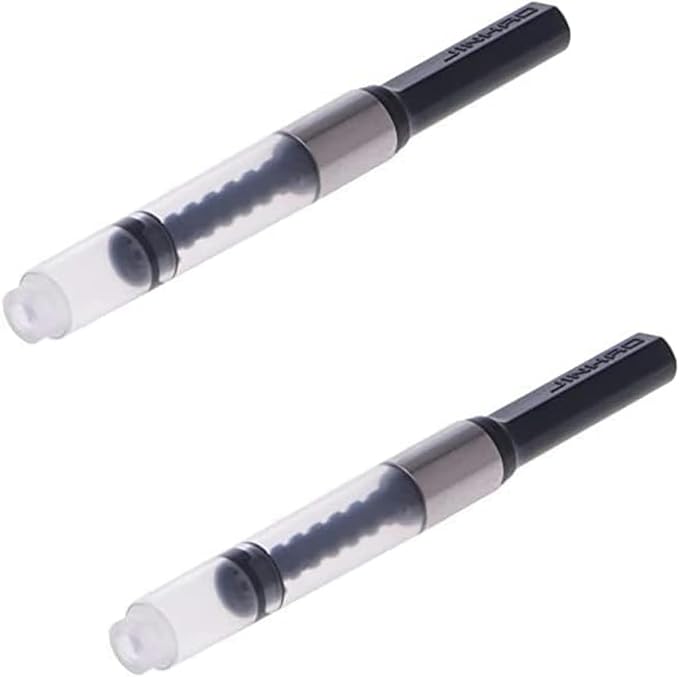 2Pcs Black Universal Fountain Pen Ink Converter Standard Push Piston Fill InkAbsorber Resistant and Deft Writing and Correction Supplies Pens and Refills Writing Supplies