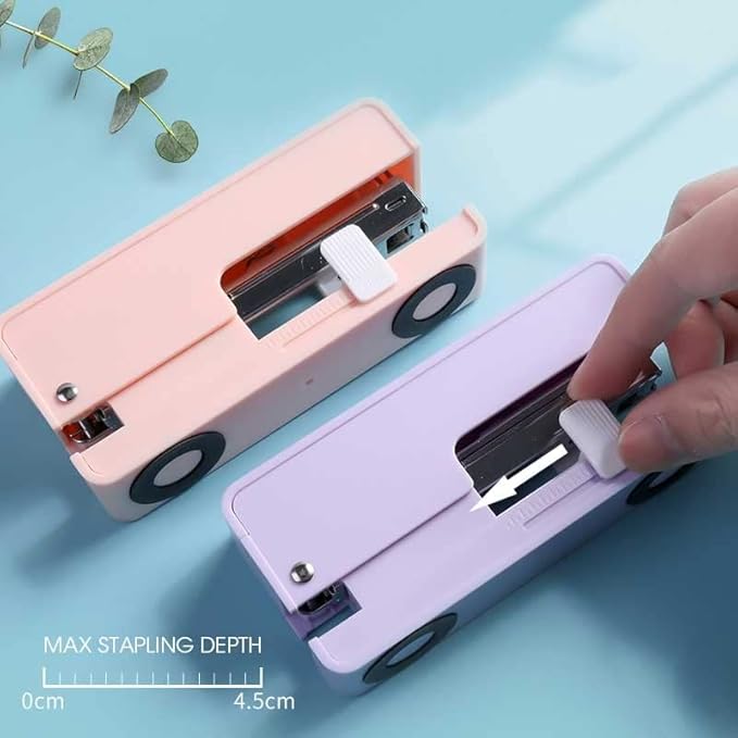 Multifunctional Stapler with Staples 25 Sheets of Effortless Paper Book Binding and Binding Machine Office Supplies(D)
