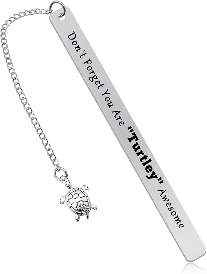 Turtle Gifts for Women Adults Turtle Lover Gift Turtle Themed Bookmark Inspirational Gifts for Men Women Turtle Lovers Gift Ideas for Best Friend Brother Sister Motivational Birthday Graduation Gifts