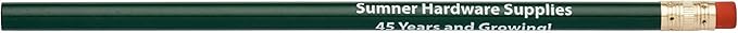 Pencil Guy Promotional Personalized Imprinted Dark Green Round Pencils 144 to a box. 19 color(s) to choose from!