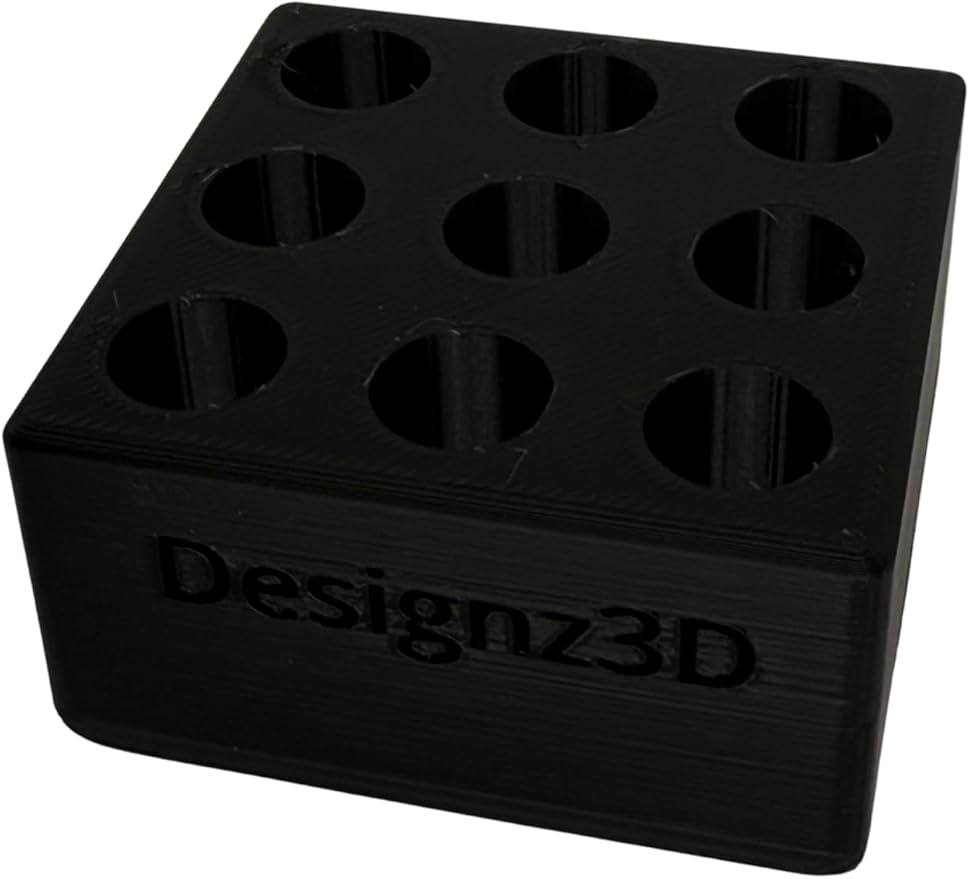 Desk Organizer for 510 Cartridges, Pens and Pencils - 9 Spaces (Black)