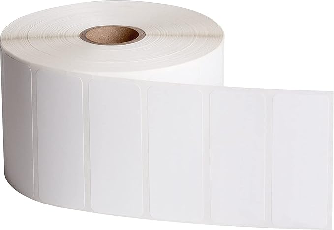 9527 Product 2" x 1" Sticker Labels, 12,000 Direct Thermal Labels, 12 Rolls