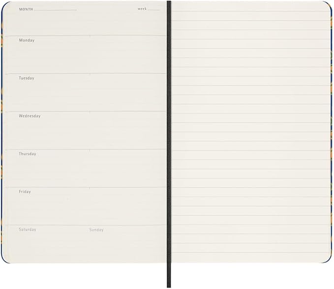 Moleskine Limited Edition Undated Planner Professional Silk, 12M, Large, Blue, Hard Cover (5 x 8.25)