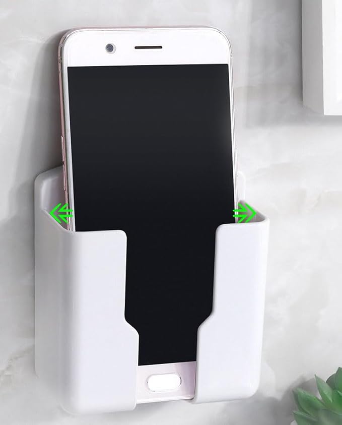 Wall Mount Remote Control Holder, Air-Conditioner Remote Tray TV Remote Organizer Caddy Box for Home Nightstand Office Desk School Supply Storage （2pcs，white）