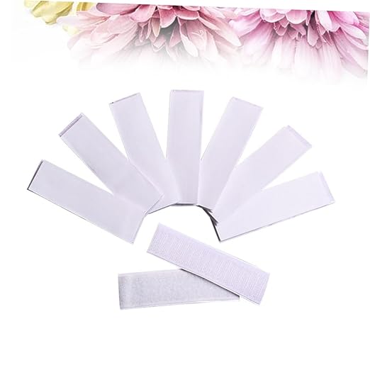 MAGICLULU Rug Tape for Carpet Table Skirt Adhesive Tapes 10pcs Hook Loop Adhesive Tape Strong Grip for Smooth Surfaces