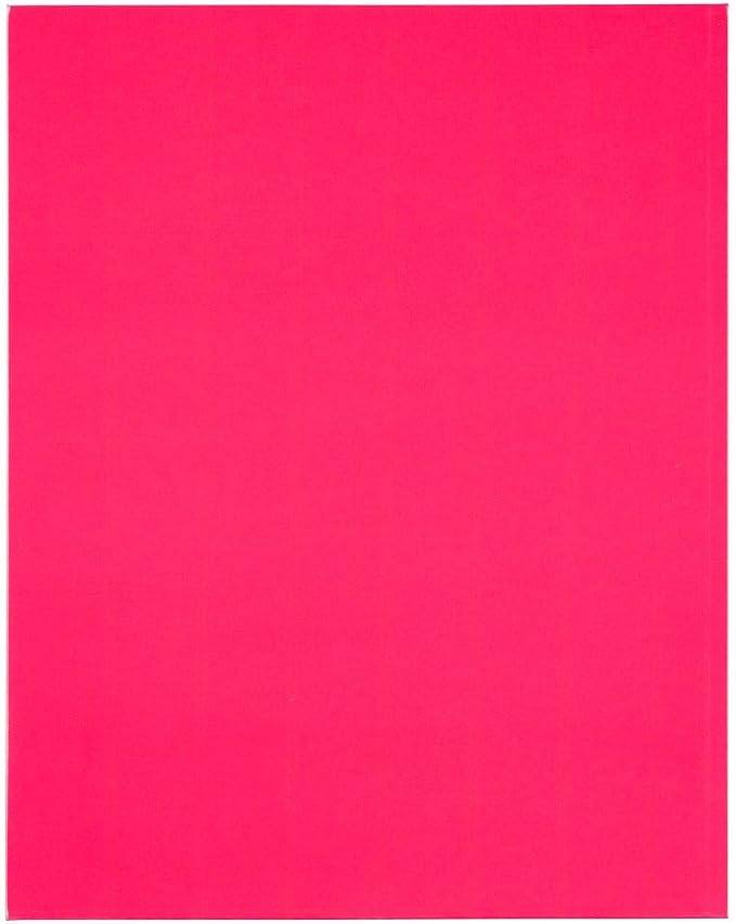 JAM PAPER Laminated Two Pocket Glossy Folders - Fuchsia Hot Pink - 3/Pack
