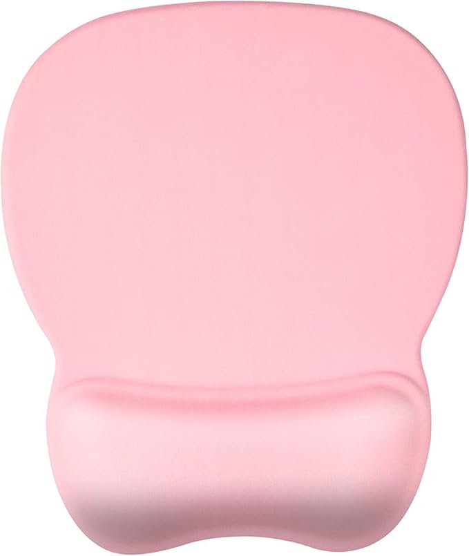 EooCoo Ergonomic Mouse Pad with Wrist Support, Mousepad with Memory Foam Wrist Rest and Non-Slip Base for Computer, Cafe, Home & Office, 9.64 x 8.26 in Office Desk Accessories