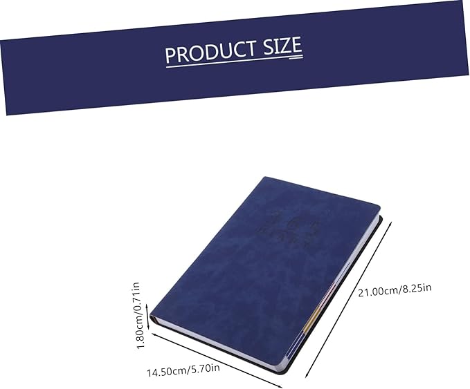 Lurrose 2024 English Calendar Notebook 365-Day Portable Planner Dividers for Daily Scheduling Office Use and Academic Planning