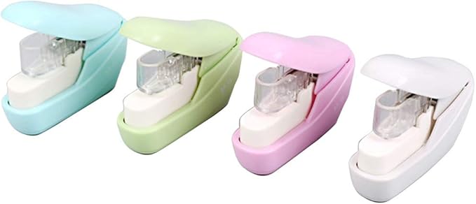 Pocket Stapler Stapleless Stapler School Office Tools Paper Capacity 8 Sheets Effortless for Student, As Described